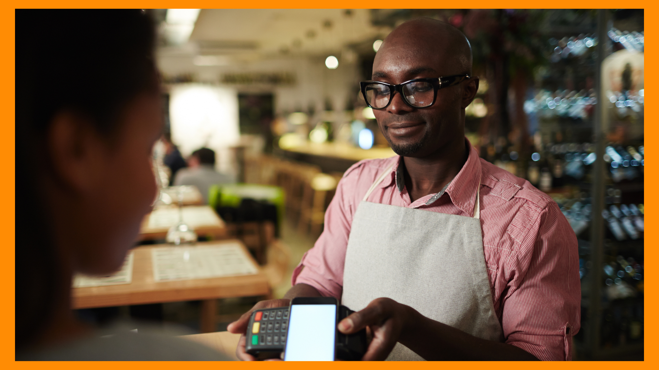 end-to-end erp and pos system in kenya: cashier with customer